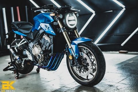 HONDA CB 650R - 06 wrap blue