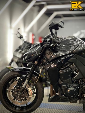 KAWASAKI Z1000 - 091123 wrap black carbon