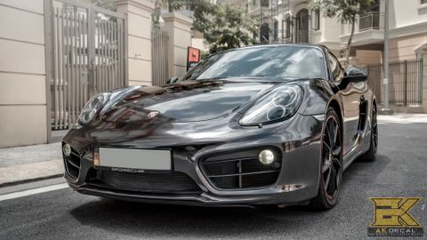 PORSCHE 718 CAYMAN S - 01 WRAP BLACK CHROME