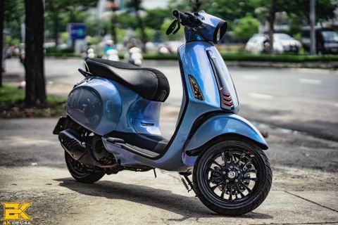 PIAGGIO VESPA SPRINT - 210422 wrap chuyển sắc blue
