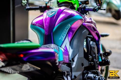 KAWASAKI Z1000 - 022 wrap chuyển sắc purple