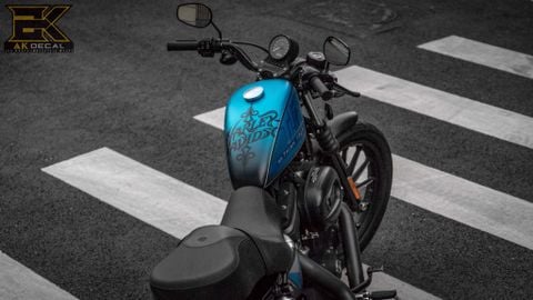 HARLEY DAVIDSON IRON 1200 - 004 wrap chuyển sắc blue