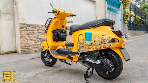 PIAGGIO VESPA SPRINT - 002 wrap yellow