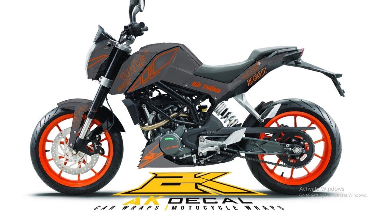 KTM DUKE 200 - DEMO 01 – AK DECAL