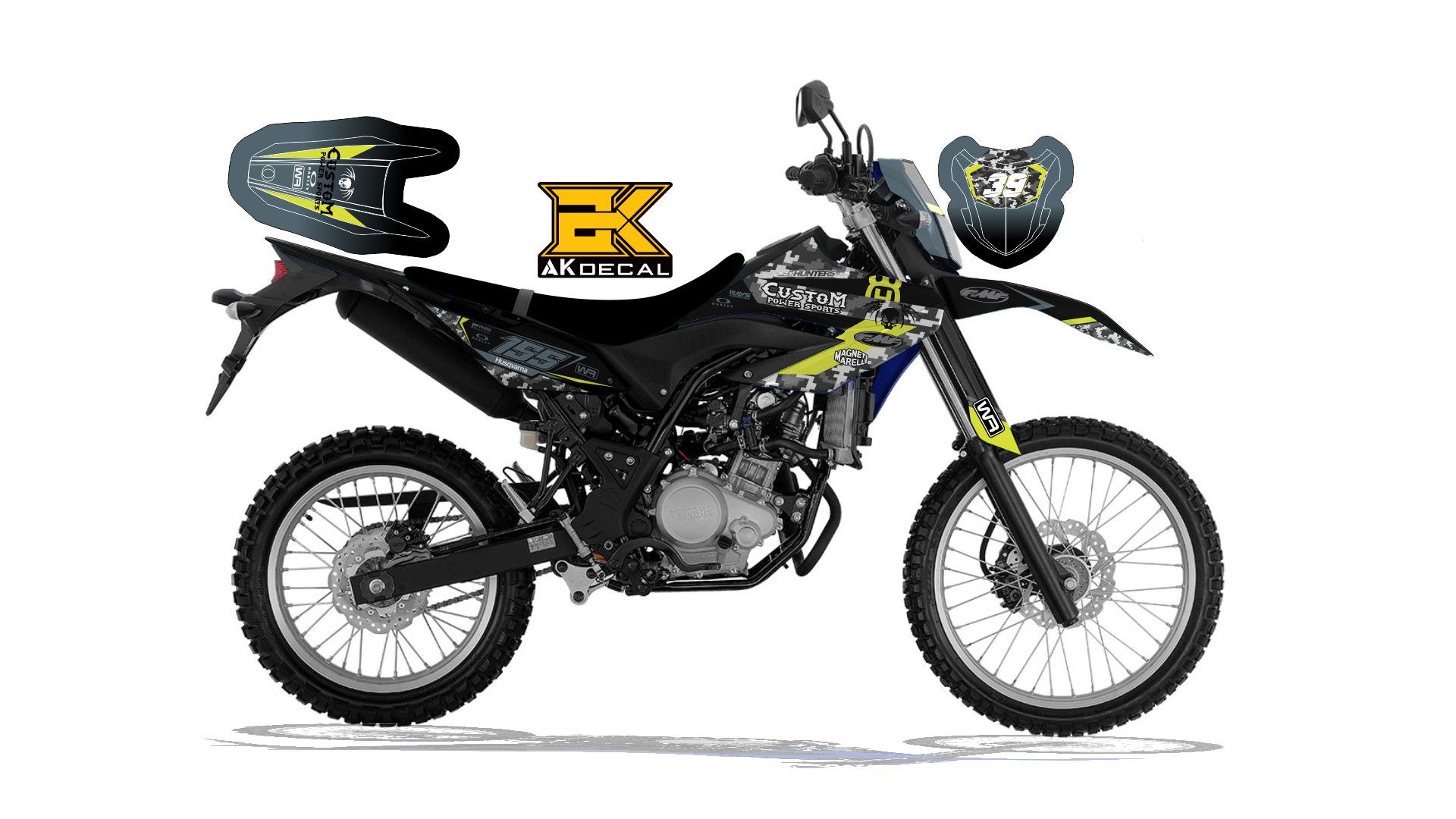 HUSQVARNA 155 DEMO 02 AK DECAL