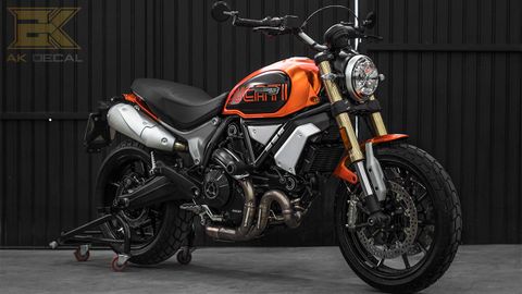 DUCATI SCRAMBLER - 98 wrap orange
