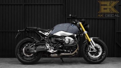 BMW R NINE T - 005 wrap grey