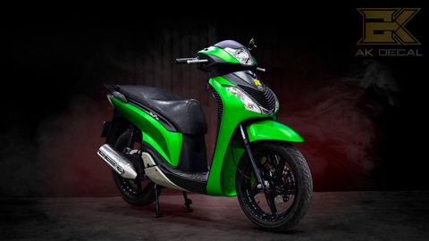 HONDA SH - 13 wrap green