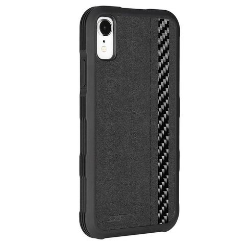 IPHONE XR ALCANTARA & REAL CARBON FIBER CASE ARMOR SERIES