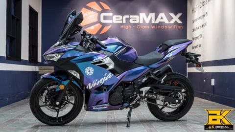 KAWASAKI NINJA 400 - 017 wrap chuyển sắc Purple