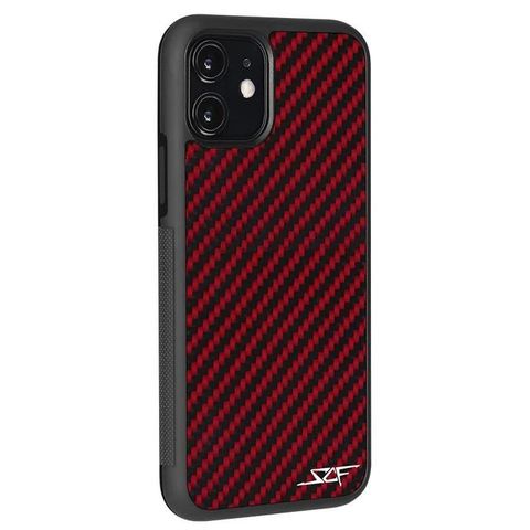 IPHONE 11 RED CARBON FIBER PHONE CASE CLASSIC SERIES