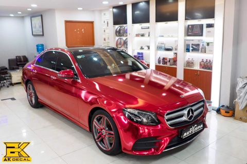 MERCEDES C300 - 02 WRAP RED CHROME