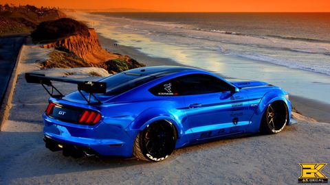 FORD MUSTANG - 03 WRAP BLUE CHROME