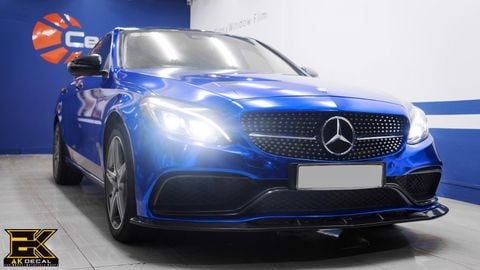 MERCEDES C250 - 01 WRAP BLUE CANDY