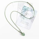 vòng cổ đá Flourite xanh