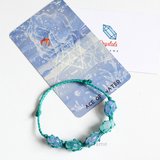 Vòng tay mệnh thủy đá Aquamarine & Blue lace agate