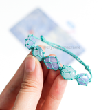Vòng tay mệnh thủy đá Aquamarine & Blue lace agate