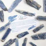 Tinh thể raw blue Kyanite thô tự nhiên để sưu tầm và đặt bàn, năng lượng tích cực mạnh và giúp kết nối
