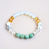 Vòng tay mix hạt đá kết hợp Charm Tỏa sáng