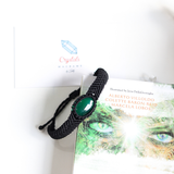 Vòng tay unisex cho nam & nữ đá Onyx xanh, ý nghĩa phong thủy may mắn và bảo vệ