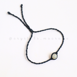 Vòng tay Micro Macrame Thạch anh tóc vàng  - Golden Rutilated Quartz