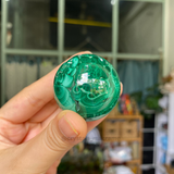 Quả cầu đá Malachite (đá khổng tước) - hàng chất lượng cao AAA tự nhiên 100%