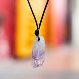 Vòng cổ minimalist đá thạch anh tím - Amethyst