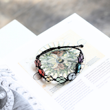 Vòng tay 7 viên đá thô chakra luân xa giúp cân bằng năng lượng, vòng tay đá phong thủy tự nhiên cho nam nữ