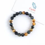 vòng tay hạt đá măt hổ xanh