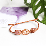 vòng tay năng lượng hạnh phúc và tình yêu đá thạch anh hồng, thạch anh vàng, mặt trời