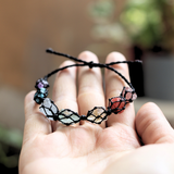 Vòng tay 7 viên đá thô chakra luân xa giúp cân bằng năng lượng, vòng tay đá phong thủy tự nhiên cho nam nữ