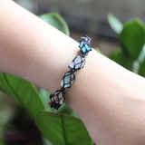 Vòng tay 7 viên đá thô chakra luân xa giúp cân bằng năng lượng, vòng tay đá phong thủy tự nhiên cho nam nữ