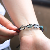 Vòng tay 7 viên đá thô chakra luân xa giúp cân bằng năng lượng, vòng tay đá phong thủy tự nhiên cho nam nữ