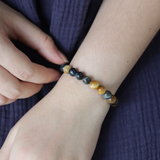 vòng tay hạt đá măt hổ xanh