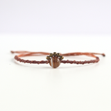 Vòng tay macrame đá mã não kiểu đơn giản