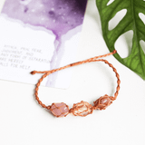 vòng tay năng lượng hạnh phúc và tình yêu đá thạch anh hồng, thạch anh vàng, mặt trời