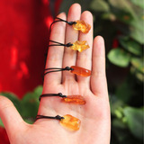 Vòng cổ đá hổ phách amber tự nhiên cho người lớn, giúp chống lại tà ma và bảo vệ sức khỏe, vòng cổ đá phong thủy