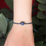 Vòng tay macrame đá Lapis Lazuli (Lưu ly) kiểu đơn giản