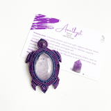 Rùa Amethyst Macrame Turtle