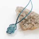 vòng cổ đá thô ocean flourite