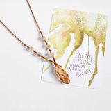 vòng cổ đá thạch anh vàng và hạt thạch anh tóc vàng