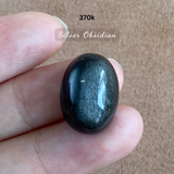 Mặt đá Obsidian cabochon stone size 1-2cm dùng để làm trang sức