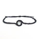 Vòng tay macrame đá xà cừ (labradorite) năng lượng kì diệu