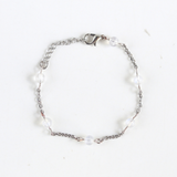 Vòng tay minimalist chuỗi đá Moonstone (đá mặt trăng)