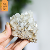 Hốc tinh thể thạch anh trắng tự nhiên - Clear quartz cluster