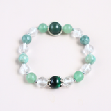 Vòng tay mix hạt đá kết hợp Charm Tỏa sáng dành cho mệnh mộc