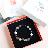 Vòng tay mix hạt đá kết hợp Charm Tỏa sáng