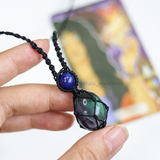 Vòng cổ kết hợp 2 đá Flourite & Lapis Lazuli, cho mệnh Mộc & Thủy