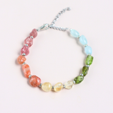 Vòng tay Sắc Màu Cảm Xúc (Strawberry - Sunstone - Citrine - Peridot - Aquamarine)