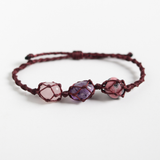 Vòng năng lượng khởi đầu: Rhodonite, Amethyst, Rose quartz